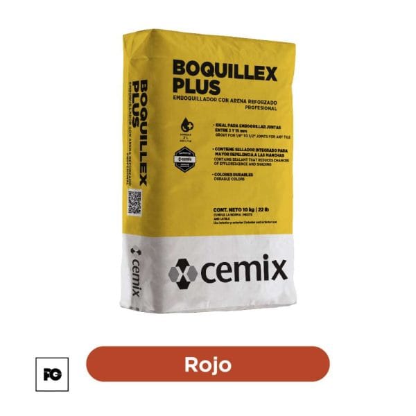 emboquillador con arena-10kg-rojo-cemix-ok | Plomería García
