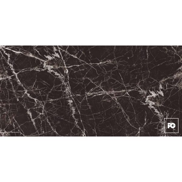 Piso porcelánico rectificado color negro formato 60x120, modelo maurice